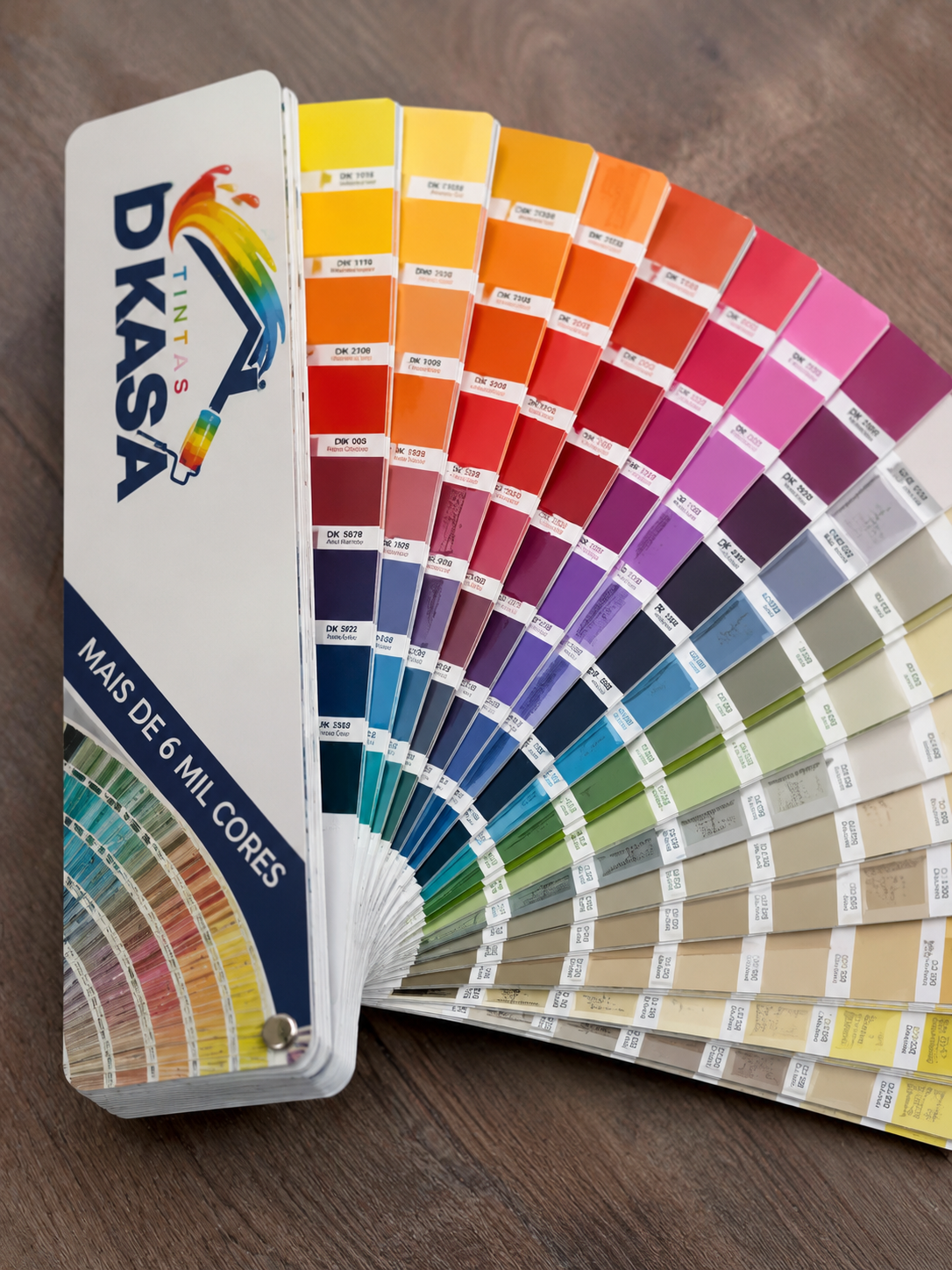 Leque de cores Tintas D'Kasa com mais de 6 mil cores